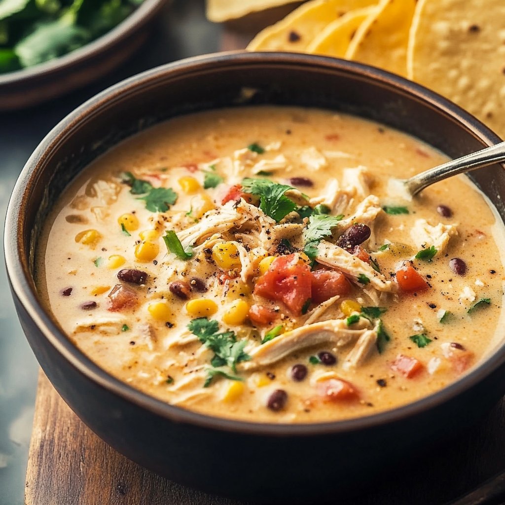 Creamy Chicken Taco Soup
