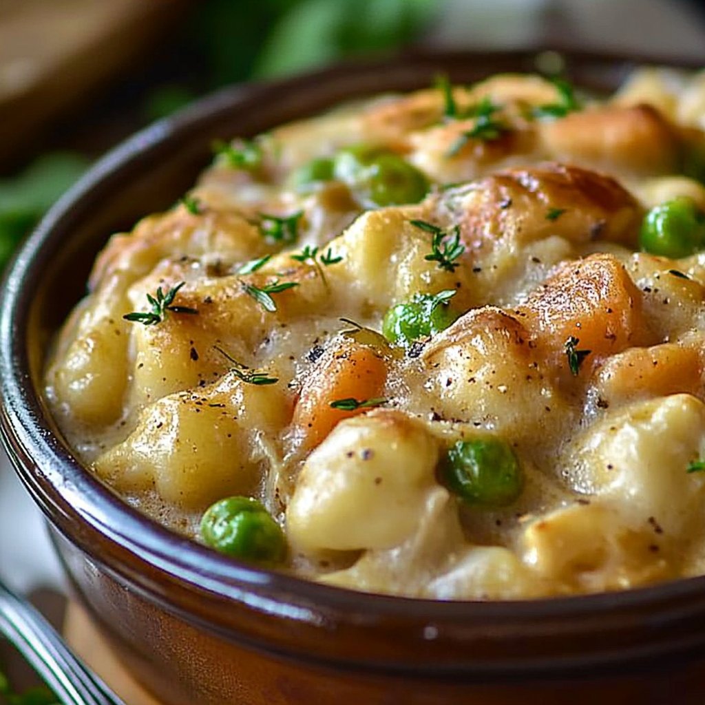 One Pot Gnocchi Chicken Pot Pie
