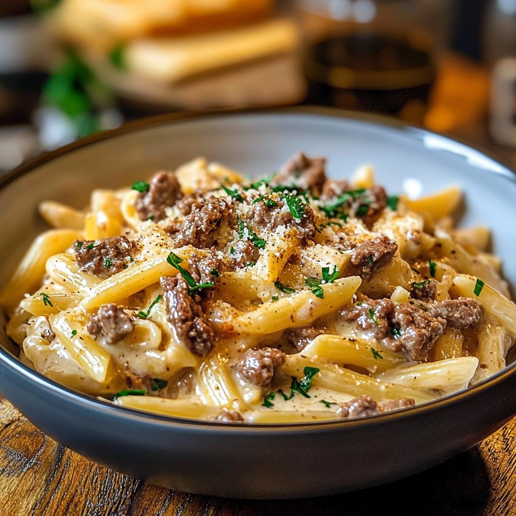 Creamy Beef Pasta