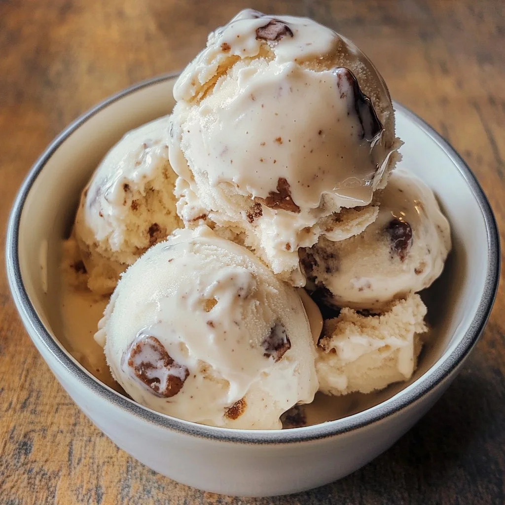 Delicious Chunky Monkey Ice Cream with banana, fudge, and walnuts