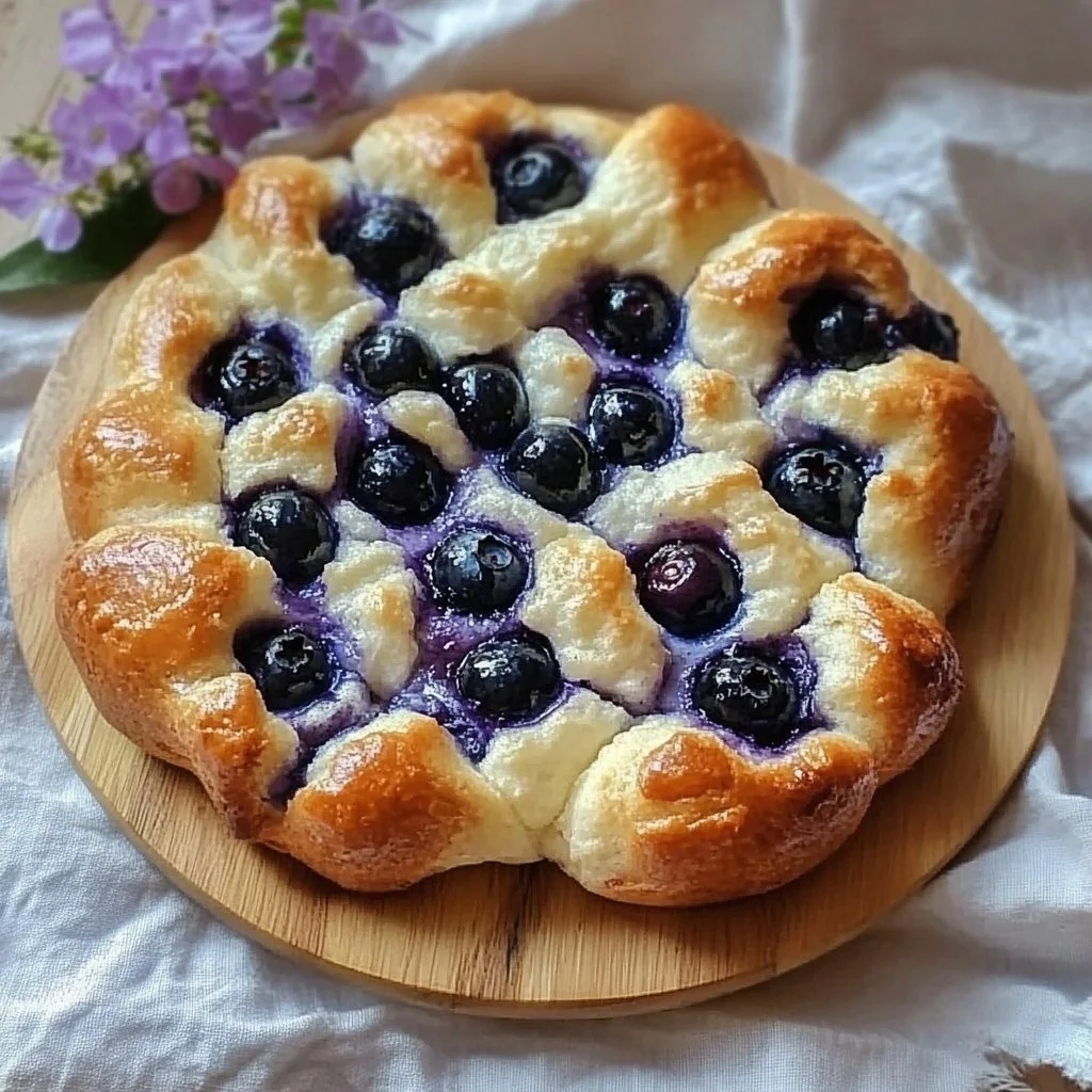Cottage Cheese Blueberry Cloud Bread