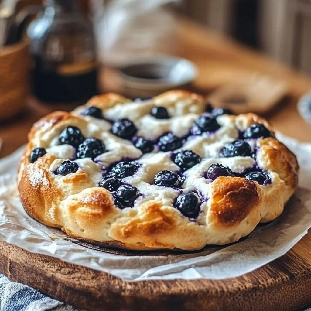 Cottage Cheese Blueberry Cloud Bread