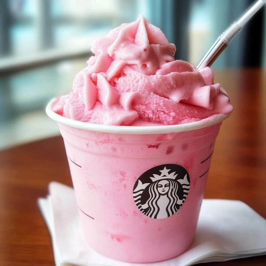 Ninja Creami Starbucks Pink Drink recipe with vibrant colors and refreshing taste.