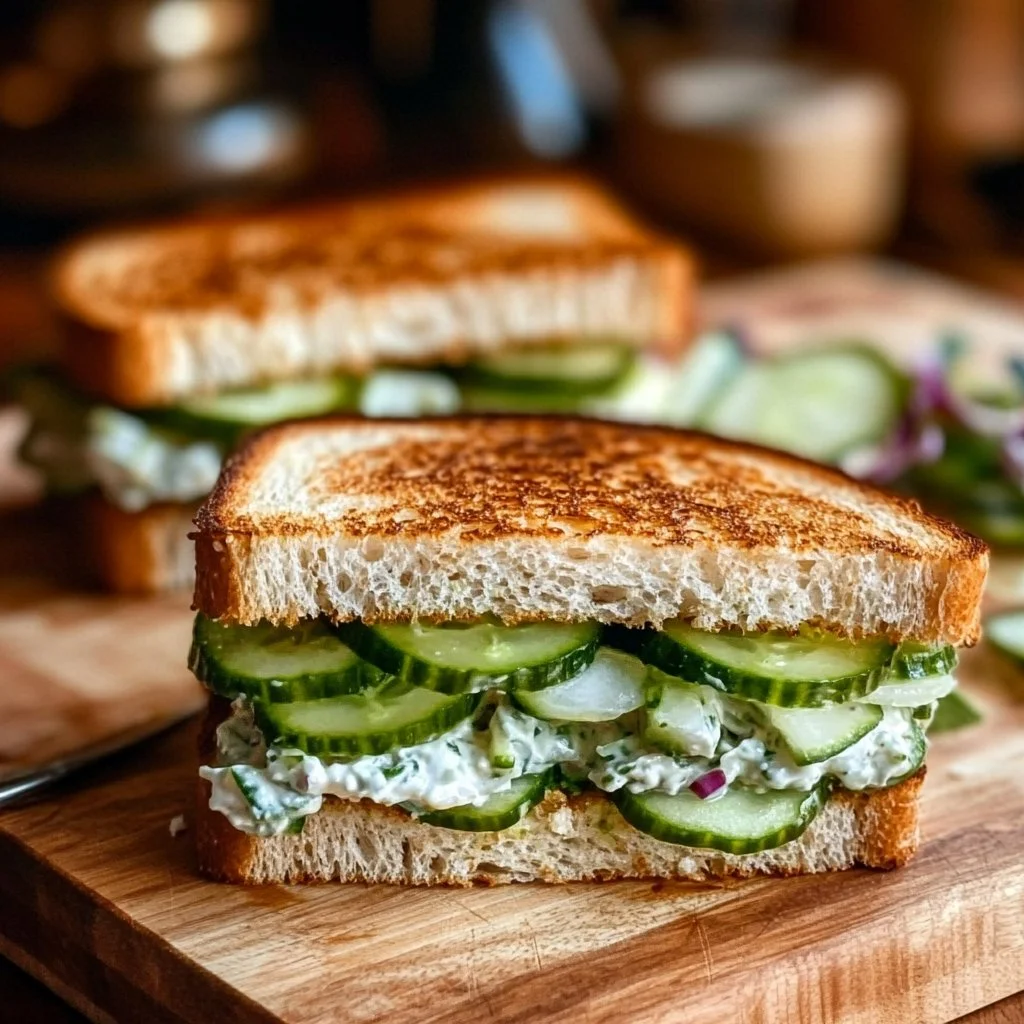 Quick Cucumber Salad Sandwiches