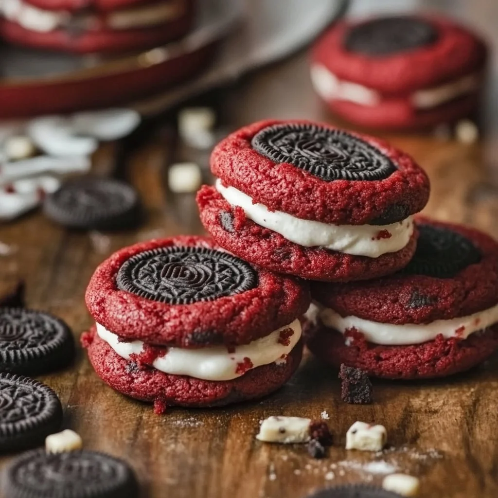 Red Velvet Oreo Cookies